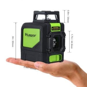 360 stopinjski ZELENI rotacijski 5 linijski laser - nivelir 27 Zeleni 360-stopinjski rotacijski 5-linijski laserski nivelir model 901CG