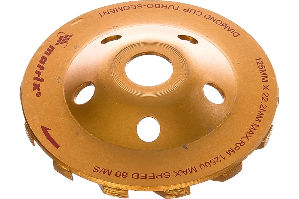 Diamantna segmentna plošča za brušenje betona 125mm 8 Diamantna segmentna plošča za brušenje betona