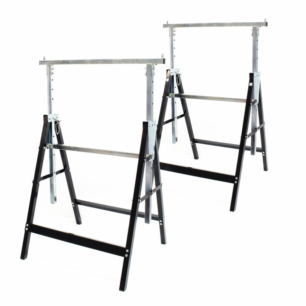 2x Nastavljiva mizarska stolica - gradbena koza do 200kg