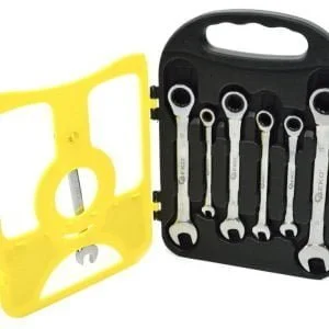 Alternativni prikaz seta od 7 kombiniranih ključeva s račvastim mehanizmom 8-19 mm