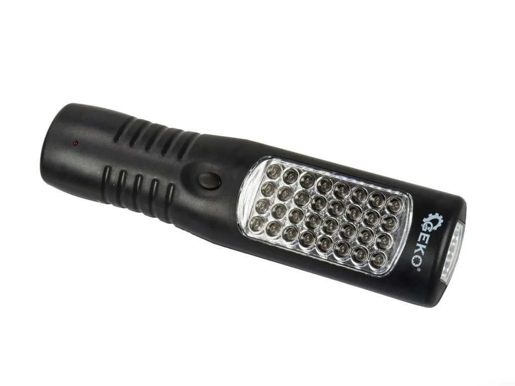 LED Akumulatorska delavniška svetilka 28+4+3 LED + avto polnilec - slika 2