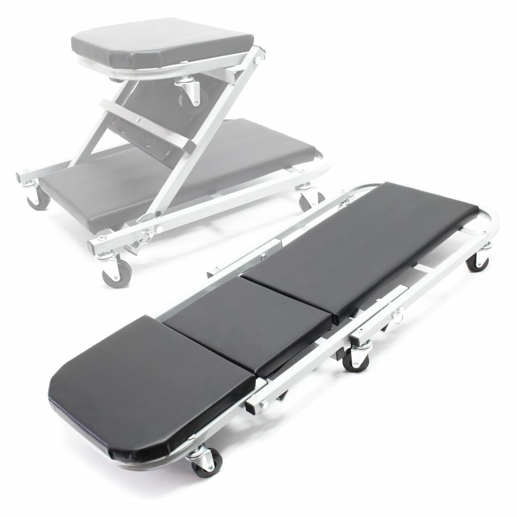 Zložljiv voziček za pregled podvozja vozil - za mehanike