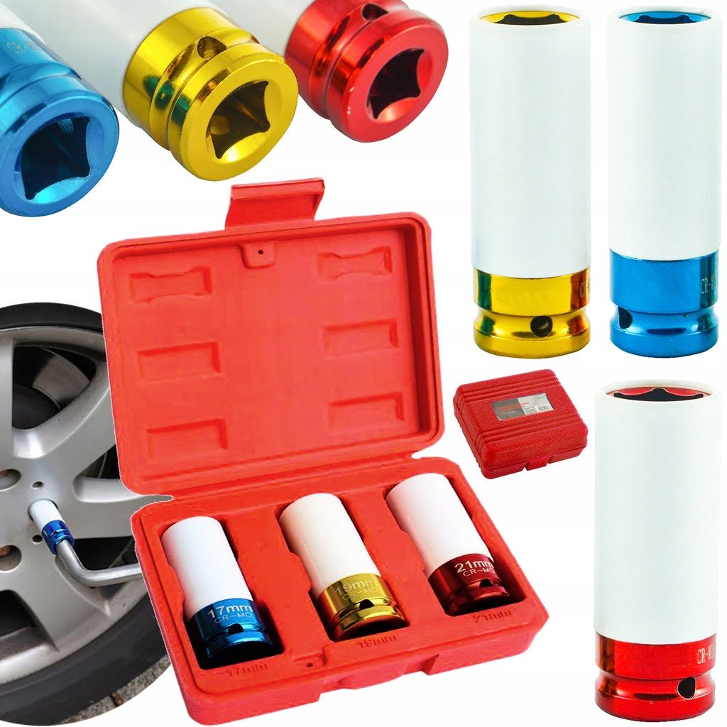 3x Zaščitni natični nastavki za alu platišča 17, 19, 21mm 3 3x Zaščitni natični nastavki za alu platišča 17, 19, 21mm