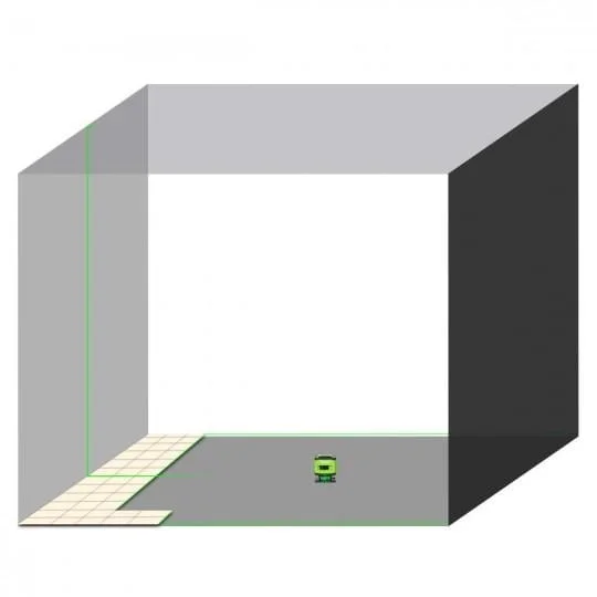 Nivelir za polaganje keramike zeleni laser 5 linijski - slika 5