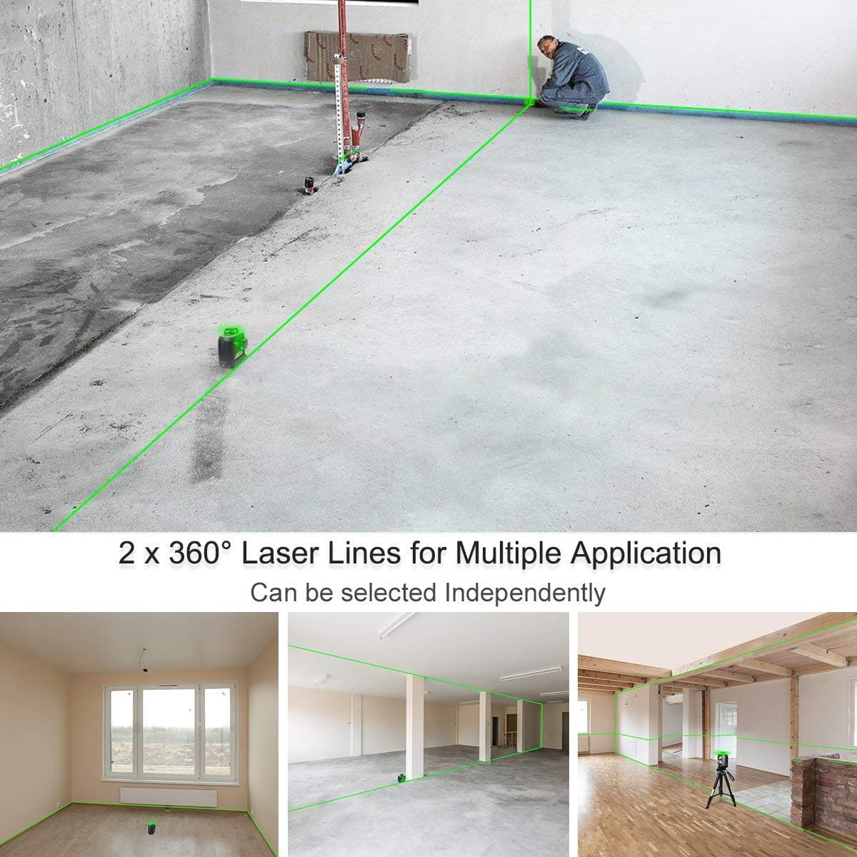 Zeleni nivelacijski 8 linijski laser z akumulatorjem 10 Zeleni nivelacijski 8 linijski laser z akumulatorjem - slika 8