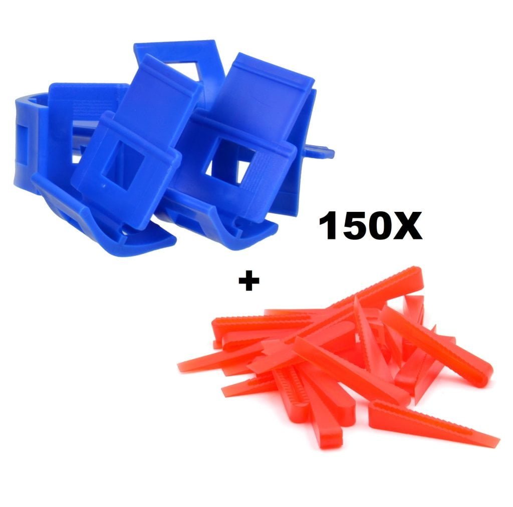 Set nivelacijskih distančnikov za keramiko -150 kos sistem za polaganje