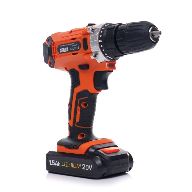 LED Baterijski vijačnik 20V z LCD + set orodja