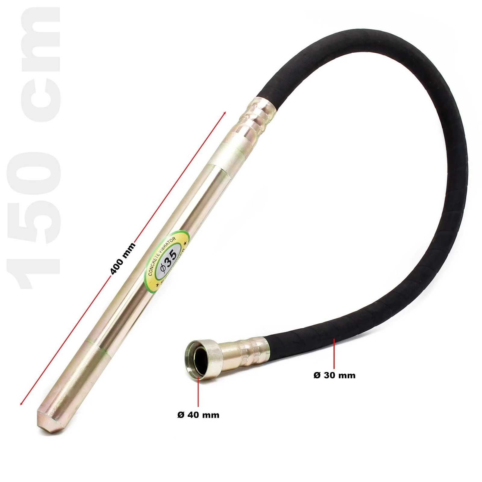 Vibro igličasti vibrator za beton 800W 1,5m - slika 3
