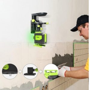 Nivelir 904DG PROFI zeleni 16 linijski laser 360 z akumulatorjem + daljinec AKCIJA