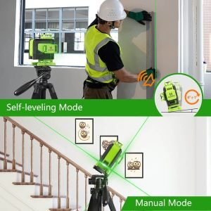 Nivelir 904DG PROFI zeleni 16 linijski laser 360 z akumulatorjem + daljinec AKCIJA