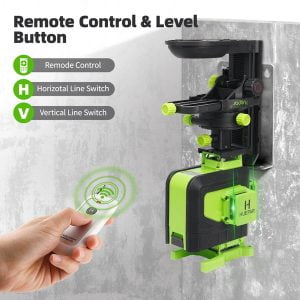 Nivelir 904DG PROFI zeleni 16 linijski laser 360 z akumulatorjem + daljinec AKCIJA