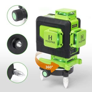 Nivelir 904DG PROFI zeleni 16 linijski laser 360 z akumulatorjem + daljinec AKCIJA