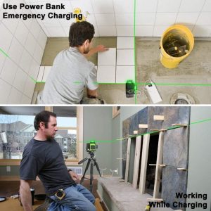 GF360G 12 linijski zeleni laserski nivelir + akumulator AKCIJA