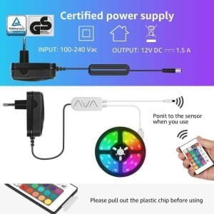 European electronic device with RGB lighting