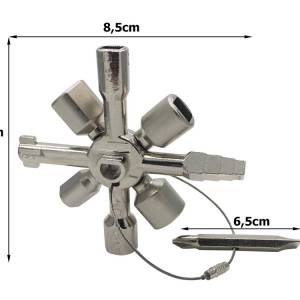 Univerzalni ključ za tehnične omare 10 v 1