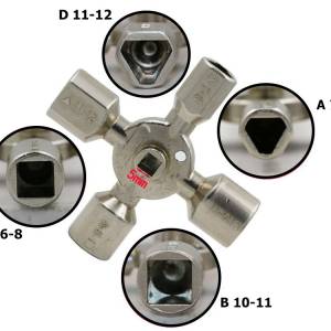 Univerzalni ključ za tehnične omare 10 v 1