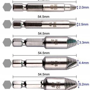 5 delni odstranjevalec poškodovanih vijakov