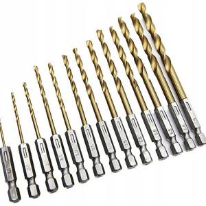 Set 13 HEX svedrov HSS za kovine Titan