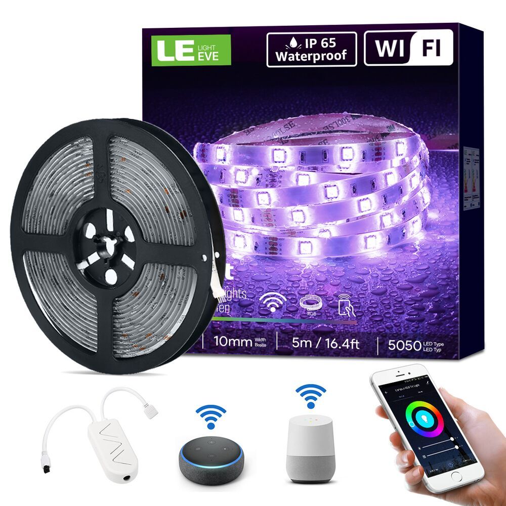 Striscia LED RGB 4 Metri SMD 5050 Con Telecomando 44 Tasti – Autoadesiva Per Casa E TV