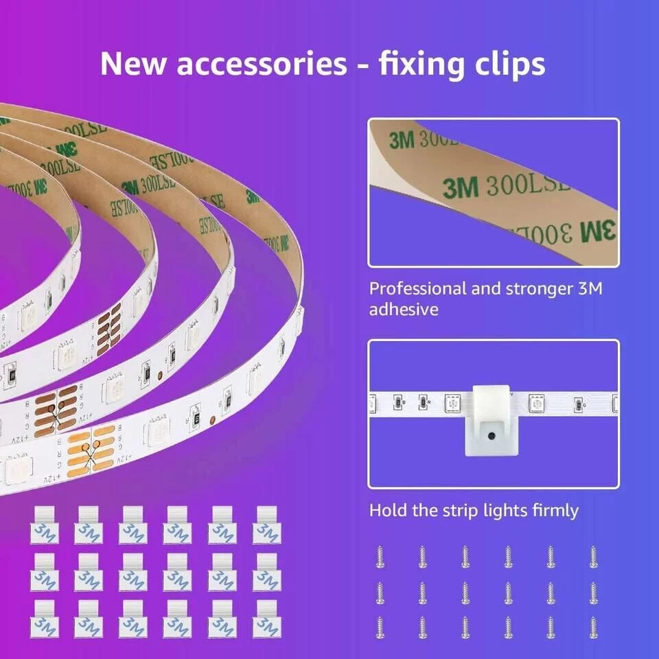 Set LED trak 20m RGB IP20 - 2x10m glasbeni - slika 7