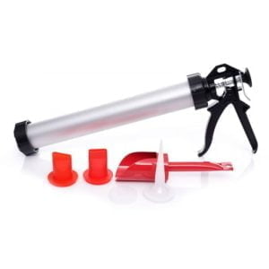 Alu pištola za fugiranje kamna in plošč + nastavki