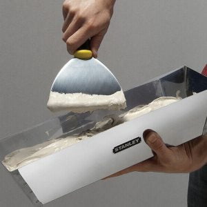 Pleskarska inox posoda 305mm za kitanje in mešanje mas