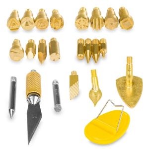 Spajkalnik za les in usnje 60W pirografija + kovček