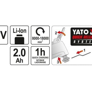 Komplet akumulatorsko oscilacijsko večnamensko orodje 18V 2Ah