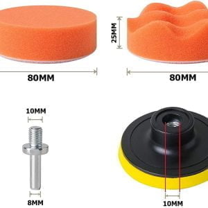 Brusno polirni disk 80mm set 9 kosov