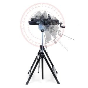 PRO ALU nastavljiva zložljiva stolica - delovna miza 77-107cm