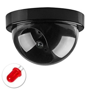 Crna lažna kamera s LED - kupolom 31 Crna lažna kamera s LED kupolom
