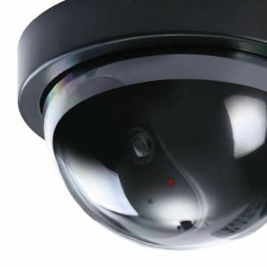 Crna lažna kamera s LED - kupolom 28 Crna lažna kamera s LED kupolom