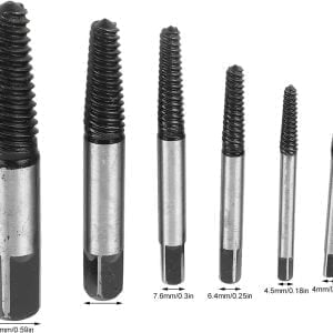 6 delni odstranjevalec poškodovanih vijakov 3-25mm