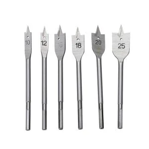 Set od 6 ravnih glodalica za drvo