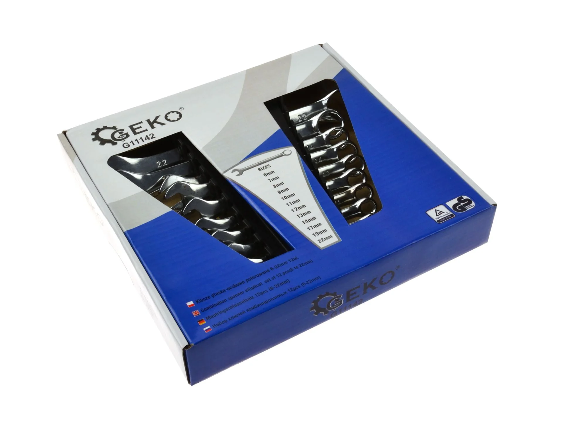 Set od 12 ravnih poliranih ključeva 6-22 mm - slika 2