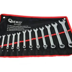 Alternativni prikaz seta od 12 ključeva 6-22 mm pod kutom od 15° u praktičnoj torbici