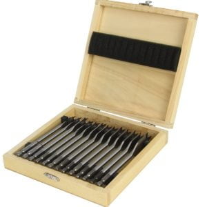 Set HEX 13 ploščatih rezkalnih svedrov za les 6-25mm