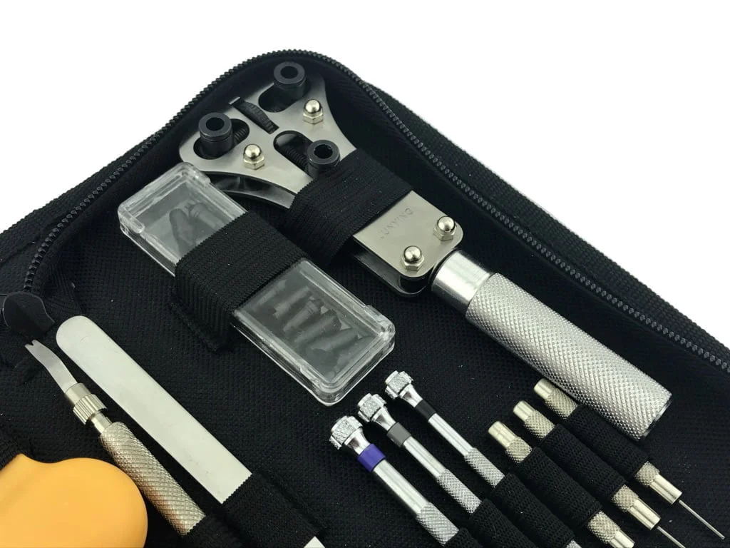 Watch set - kit de réparation dans le sachet 11 Kit d'outils de réparation de montres dans un sac