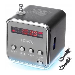 LED brezžični USB akumulatorski FM radio LCD MP3 Bluetooth