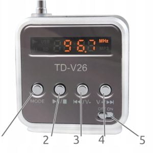 LED brezžični USB akumulatorski FM radio LCD MP3 Bluetooth