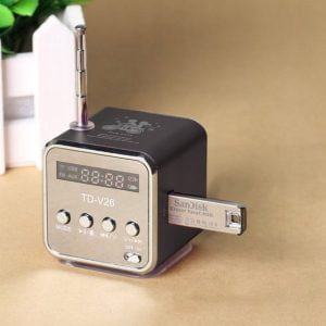 LED brezžični USB akumulatorski FM radio LCD MP3 Bluetooth