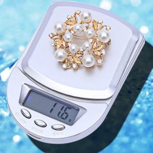 Digitalna LCD žepna tehtnica 500-0,1g - osvetljena