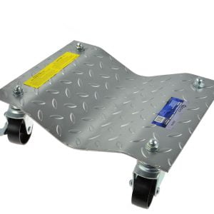 2x 680kg jeklen voziček za prevoz vozil z zavoro