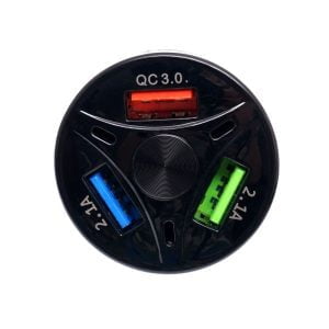 3x USB 3.0 hitri avto polnilec z LED