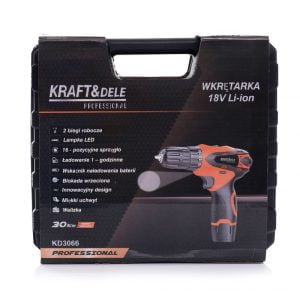 30 Nm akumulatorski vijačnik 18V z LED + kovček 2x 1,3Ah