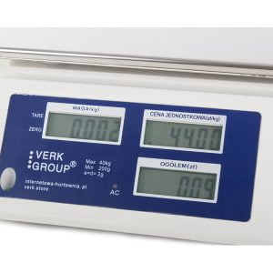 Komercijalna digitalna elektronička vaga do 40 kg - LCD s pozadinskim osvjetljenjem
