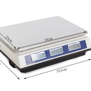 Komercijalna digitalna elektronička vaga do 40 kg - LCD s pozadinskim osvjetljenjem