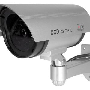 Srebrna lažna realistična IR kamera z LED