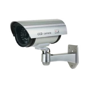 Srebrna lažna realistična IR kamera z LED