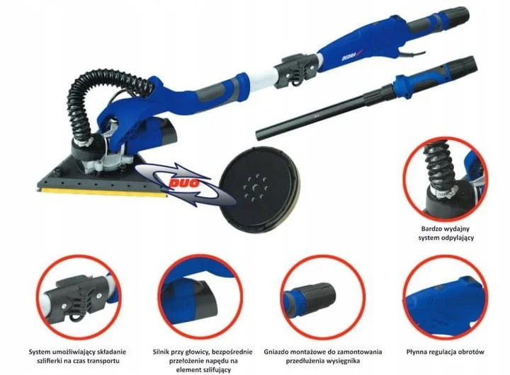 710W žirafa za brušenje okrogla 225mm + trikotna glava cev 4m AKCIJA - slika 18